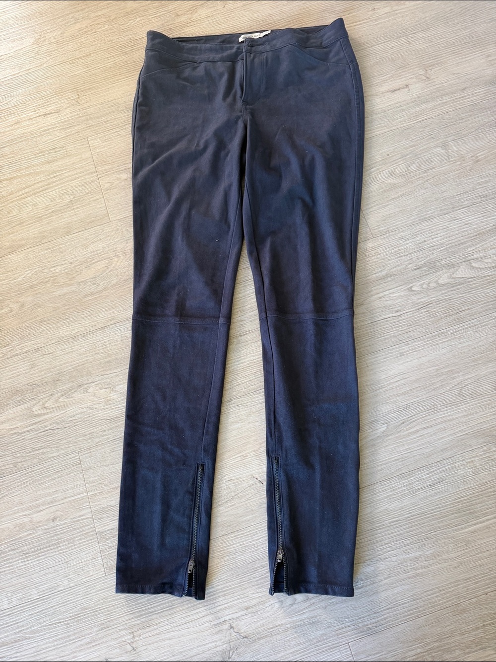Calvin Klein Jeans Black Skinny Zip-Hem Ponte Pants
